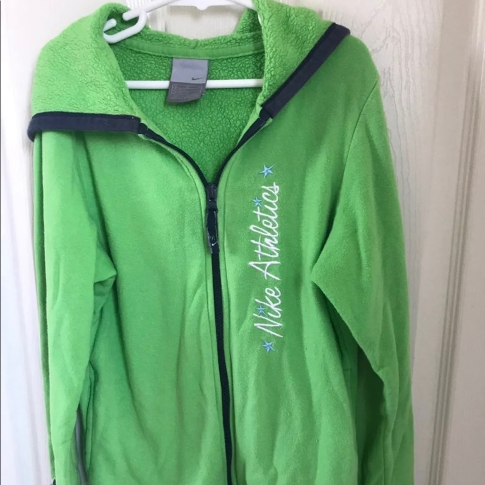 Girls Nike Hoodie Jacket Apple Green